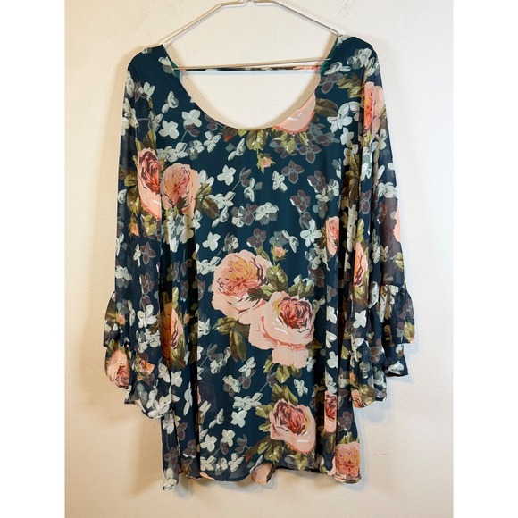 Show Me Your MuMu Dresses & Skirts - Show Me Your Mumu Womens Boomerang Dress Floral Teal Small